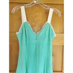 Papaya Y2K Cottagecore Spring Easter Soft Girl Era Dress Lace‎ Trim SMALL Lined